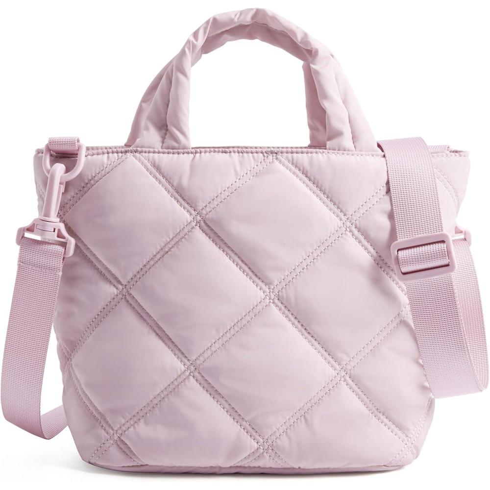 imageBAGSMART Crossbody Bags for Women Small Crossbody Bag Cross Body Purse Mini Tote Travel Purse Shoulder Handbags WalletBaby Pink