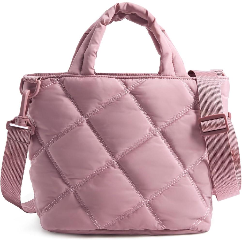 imageBAGSMART Crossbody Bags for Women Small Crossbody Bag Cross Body Purse Mini Tote Travel Purse Shoulder Handbags WalletPink