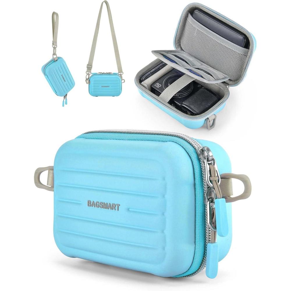 imageBAGSMART Digital Camera Case Lightweight Kids Camera Case Compatible with GoopowMgaoloCIMELRSeckton Kids Camera Toys and Children Digital Video Camera Best Christmas and Birthday Gifts BlueBlue