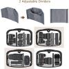 BAGSMART Bag for DSLR Camera, Waterproof Crossbody Camera Case with Padded Shoulder Strap, Anti-Theft Shoulder Bag, Black(Black)