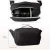BAGSMART Bag for DSLR Camera, Waterproof Crossbody Camera Case with Padded Shoulder Strap, Anti-Theft Shoulder Bag, Black(Black)