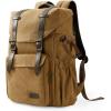 BAGSMART Camera Backpack, DSLR SLR Waterproof Camera Bag, Anti-Theft Photography Backpack with 15 Inch Laptop Compartment, Tripod Holder & Rain Cover, Black(Khaki)