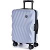 BAGSMART Carry On Luggage 22x14x9 Airline Approved, PC Hardside Suitcase, 20 Inch Carryon with Spinner Wheels, Travel Luggage Lightweight Rolling Suitcases for Men Women (Purple)(01- Lilac Purple)
