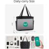 BAGSMART Crush Tote Bag for Women, 20L Puffer Work Tote with Zipper, Travel Essentials Quilted Nurse Hospital Bag