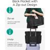 BAGSMART Crush Tote Bag for Women, 20L Puffer Work Tote with Zipper, Travel Essentials Quilted Nurse Hospital Bag