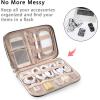 BAGSMART Electronics Organizer Case, Cord & Cable Organizer, Tech Travel Essentials, Women’s Black Accessory(B-Black)