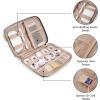 BAGSMART Electronics Organizer Case, Cord & Cable Organizer, Tech Travel Essentials, Women’s Black Accessory(G-Grey)