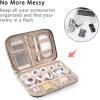 BAGSMART Electronics Organizer Case, Cord & Cable Organizer, Tech Travel Essentials, Women’s Black Accessory(G-Grey)