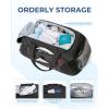 BAGSMART Gym Bag for Men, Expandable Lightweight Workout with Shoe Compartment & Wet Pocket, Water Resistant Weekender Bag, Black(Balck)
