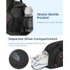 BAGSMART Gym Bag for Men, Expandable Lightweight Workout with Shoe Compartment & Wet Pocket, Water Resistant Weekender Bag, Black(Balck)