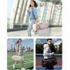 BAGSMART Gym Bag for Men & Women, Lightweight Duffel with Shoe Compartment, Weekender Bags with Wet Pocket, Workout Overnight Carry on for Travel, Beige(Beige)