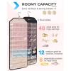 BAGSMART Hanging Jewelry Organizer, Jewelry Holder Organizer Accessories Organizer, 68 Pocket Earring Organizer Organizer for Wall Holding Jewelries,Large Black 1 Piece