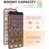 BAGSMART Hanging Jewelry Organizer, Travel Jewelry Holder with 56 Zipper Pockets for Closet or Wall, Large Jewelry Storage, Black
