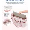 BAGSMART Puffer Tote Bag for Women, Quilted Travel Top Handle, Large Lightweight Shoulder Handbags with Zipper