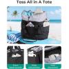 BAGSMART Reusable Grocery Bags, Large Beach Bag, Foldable Tote for Shopping Moving Holiday Travel Packing