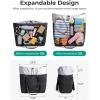 BAGSMART Reusable Grocery Bags, Large Beach Bag, Foldable Tote for Shopping Moving Holiday Travel Packing