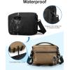 BAGSMART Small Camera Bag for Photographers, Compact Camera Shoulder Bags for DSLR/SLR/Mirrorless Cameras, Waterproof Crossbody Camera Case with Tripod Holder, Khaki