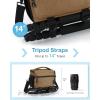 BAGSMART Small Camera Bag for Photographers, Compact Camera Shoulder Bags for DSLR/SLR/Mirrorless Cameras, Waterproof Crossbody Camera Case with Tripod Holder, Khaki