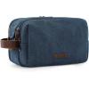 BAGSMART Toiletry Bag for Men, Canvas Travel Toiletry Organizer Dopp Kit Water-resistant Shaving Bag for Toiletries Accessories,Navy Blue-Medium(Navy Blue)