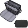 BAGSMART Toiletry Bag for Men, Travel Toiletry Organizer Dopp Kit Water-resistant Shaving Bag for Toiletries Accessories, Door Room Essentials,Black-large(Black)