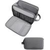 BAGSMART Toiletry Bag for Men, Travel Toiletry Organizer Dopp Kit Water-resistant Shaving Bag for Toiletries Accessories, Door Room Essentials,Black-large(Grey)