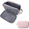 BAGSMART Toiletry Bag for Men, Travel Toiletry Organizer Dopp Kit Water-resistant Shaving Bag for Toiletries Accessories, Door Room Essentials,Black-large(Pink)