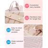 BAGSMART Travel Jewelry Case, Hanging Roll Jewelry Bag with Zipper Pockets Jewelry from Oxidation, Large Capacity for Earrings, Necklaces, Rings on Closet, Wall, Door, Portable Travel Essentials, Pink(Pink)