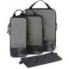 BAGSMART 6 Set /4 Set/2 Set Compression Packing Cubes for Travel, Lightweight Luggage Organizer Bags, Durable Space Saver Bags Travel Essentials(Midnight Black)
