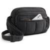BAGSMART Anti Theft Crossbody Bags for Women Travel Purse, Medium Quilted Puffy cross body bag, Handbags Shoulder Purses, Brown-medium(Black-1)