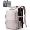 BAGSMART Camera Backpack, DSLR SLR Small Camera Bags for Photographers Compatible for Sony Canon Nikon, Shoulder Strap 2-in-1 Travel Backpack Fits 12.9″ iPad, Black(Beige)