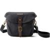 BAGSMART Camera Bag, SLR DSLR Canvas Crossbody Camera Case, Compact Camera Shoulder Bag with Rain Cover for Women and Men, Black(01-Black)