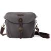BAGSMART Camera Bag, SLR DSLR Canvas Crossbody Camera Case, Compact Camera Shoulder Bag with Rain Cover for Women and Men, Black(03-Gray)