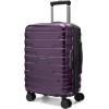 BAGSMART Carry On Luggage 22x14x9 Airline Approved with Spinner Wheels,Lightweight 20 Inch Luggage with TSA Lock,Expandable Hard Shell Carry On Suitcases for Men Women,Royal Blue(Purple)