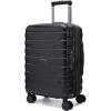 BAGSMART Carry On Luggage 22x14x9 Airline Approved with Spinner Wheels,Lightweight 20 Inch Luggage with TSA Lock,Expandable Hard Shell Carry On Suitcases for Men Women,Royal Blue(Black)