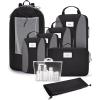 imageBAGSMART Compression Packing Cubes 6 PCS Packing Cubes for Suitcases Travel Bags Organizer for Luggage Lightweight Packing Cube for Travel EssentialsBlack