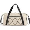 BAGSMART Gym Bag With Shoe Compartment & Wet Pocket, Lightweight Sports Travel Duffel Bag, Carry On Bag Weekender Overnight Bag, Water Resistant Sports Gym Tote Bags Swimming Yoga, Almond Oil(Almond Oil)