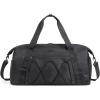 BAGSMART Gym Bag With Shoe Compartment & Wet Pocket, Lightweight Sports Travel Duffel Bag, Carry On Bag Weekender Overnight Bag, Water Resistant Sports Gym Tote Bags Swimming Yoga, Almond Oil(Black)