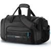 BAGSMART Gym Bag for Men & Women, Sports Travel Duffel Bag Carry-on Bag, Lightweight Weekend Overnight Bag with Shoe Compartment & Wet Pocket, Water-resistant Workout Duffle Bag for Travel Gym -Black(Black)