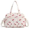 BAGSMART Gym Bag for Women, Duffle Bag for Travel with Wet Pocket, Lightweight Carry on Weekender Duffel, Water Resistant(Cherry Pop)