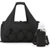 BAGSMART Gym Bag for Women, Lightweight Duffel with Shoe Compartment, Tote Bag with Wet Pocket for Yoga Travel, Pink(Charcoal)