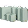 BAGSMART Keep Shape Packing Cubes for Travel, 6 Set Travel Cubes for Packing, Lightweight Suitcase Organizer Bags Set for Travel Essentials(05-Balsam Green)