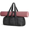 BAGSMART Reiki Mini Gym Bag for Women, Small Dance Bag, Mini Crossbody Bags for Women with Detachable Strap, 5L Shoulder Bag(9.8 * 5.9 * 5.9 inches), Black(15L-Black)