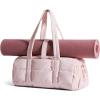 BAGSMART Reiki Mini Gym Bag for Women, Small Dance Bag, Mini Crossbody Bags for Women with Detachable Strap, 5L Shoulder Bag(9.8 * 5.9 * 5.9 inches), Black(15L-Candy Pink)