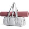 BAGSMART Reiki Mini Gym Bag for Women, Small Dance Bag, Mini Crossbody Bags for Women with Detachable Strap, 5L Shoulder Bag(9.8 * 5.9 * 5.9 inches), Black(15L-Lavender Gray)