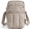 BAGSMART Small Crossbody Bags for Women, Mini Cell Phone Cross body Purses Travel Wallet with RFID Blocking Card Slots(A-grayish Brown)