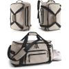 BAGSMART Tactical Gym Bag for Men, 22L Duffle Bag for Travel with Shoe Compartment, 4 in 1 Personal Item Tactical Backpack with 40oz Water Bottle Holder (D-Olive Drab)(I-Camel)