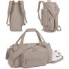 BAGSMART Tactical Gym Bag for Men, 22L Duffle Bag for Travel with Shoe Compartment, 4 in 1 Personal Item Tactical Backpack with 40oz Water Bottle Holder (D-Olive Drab)(F-Light tan)