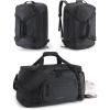 BAGSMART Tactical Gym Bag for Men, 22L Duffle Bag for Travel with Shoe Compartment, 4 in 1 Personal Item Tactical Backpack with 40oz Water Bottle Holder (D-Olive Drab)(H-Jet Black)