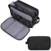 BAGSMART Toiletry Bag for Men, Travel Toiletry Organizer Dopp Kit Water-resistant Shaving Bag for Toiletries Accessories, Door Room Essentials,Black-large(Black)