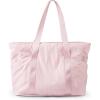 BAGSMART Tote Bag for Women, Tote Bag with Zipper Work Tote with Compartments Nurse Shoulder Hanbag for Travel, Gym(B-pink-24l-fits 15.6″ Laptop)